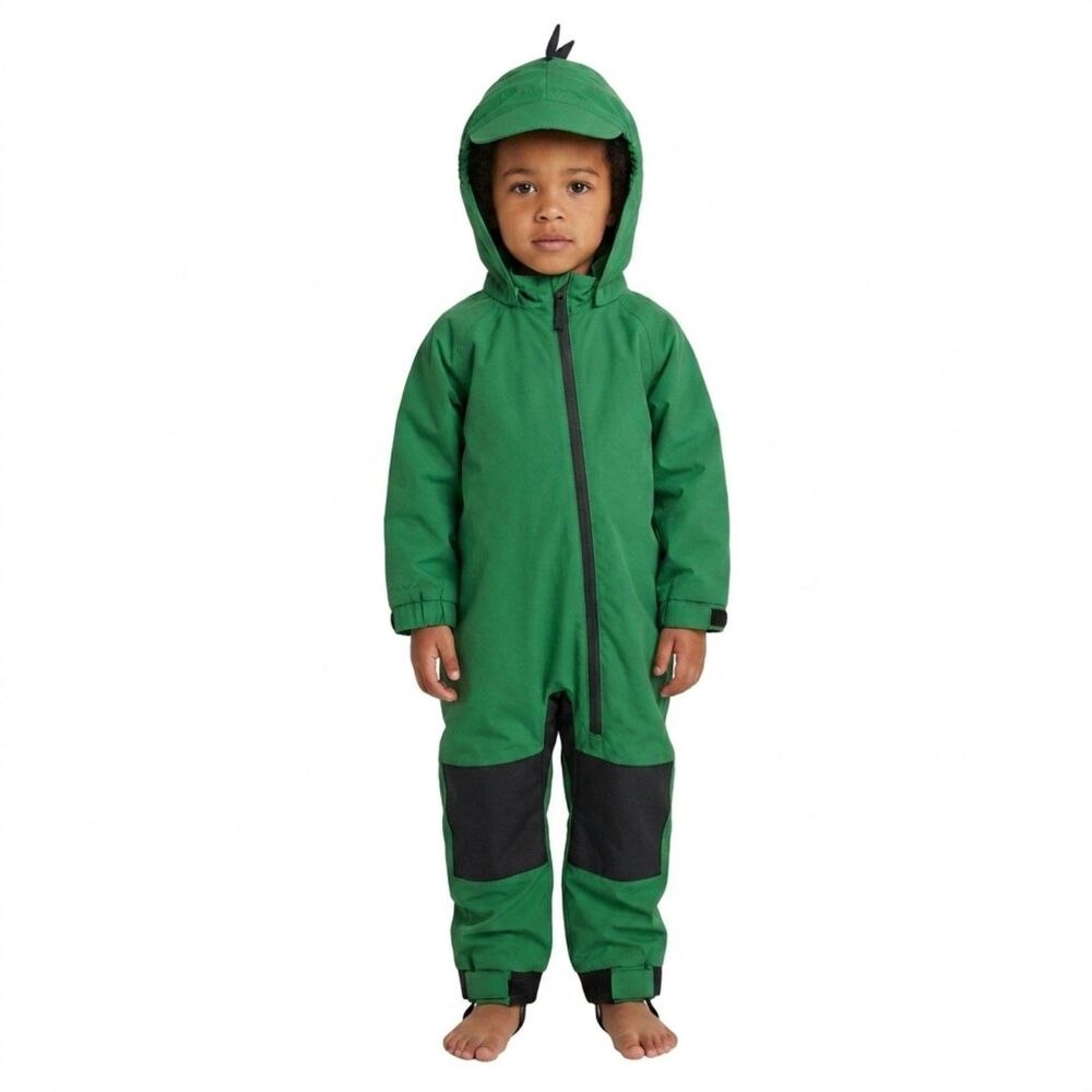 🦖 Cuddle Club Green Dinosaur Waterproof Rain Suit 4T NWT Puddle Suit